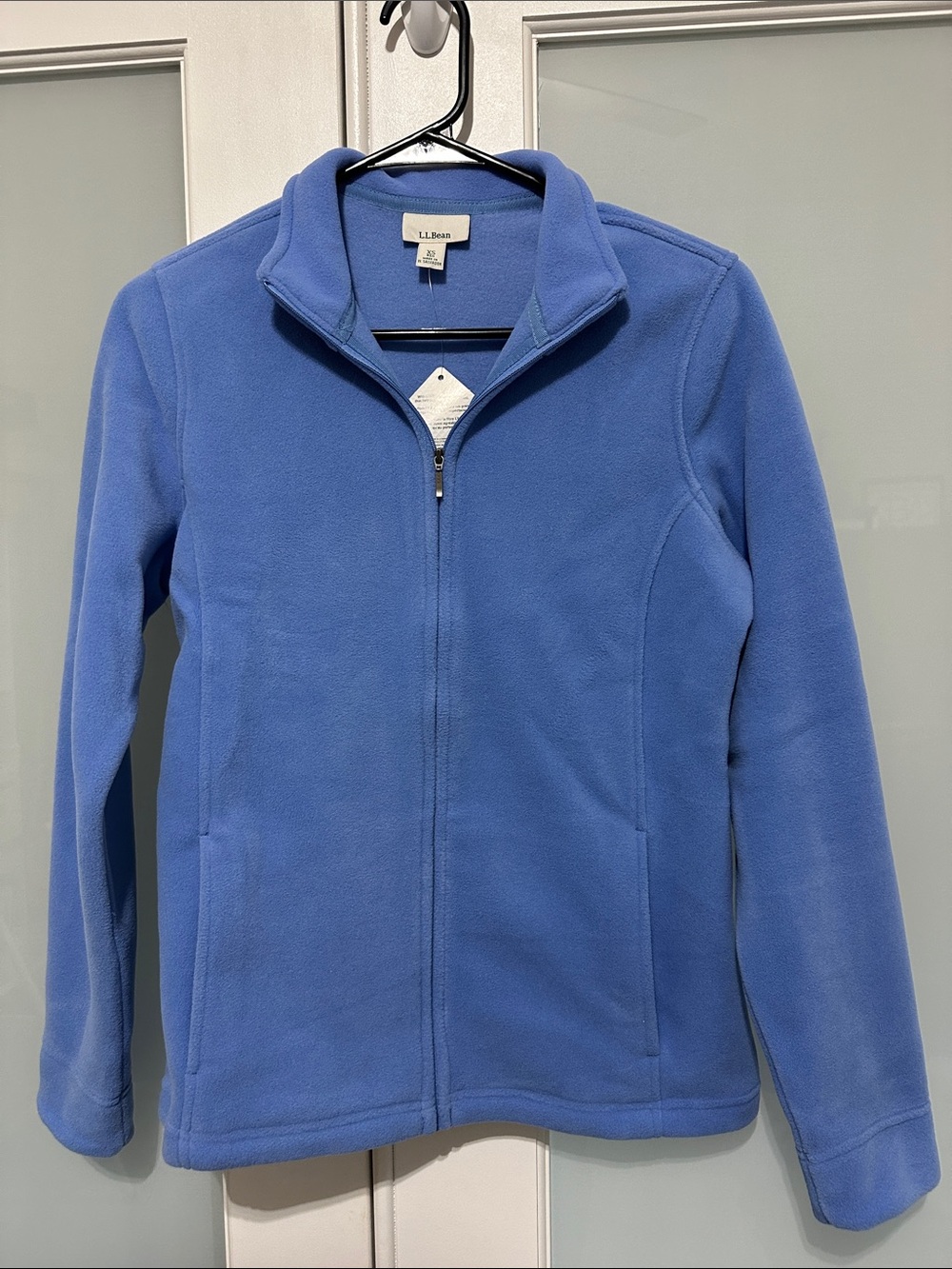 L.L. Bean Women's Light Blue Full-Zip Fleece Jacket. Size XS. NWT